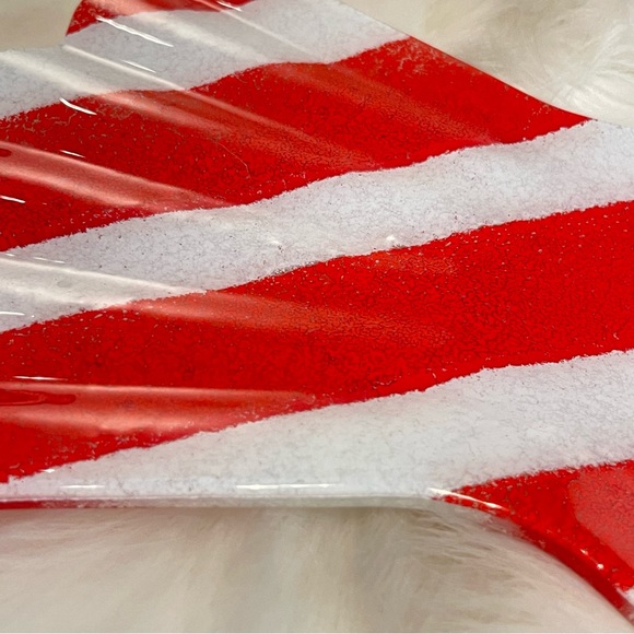 Peppermint Glass Candy Dish - Picture 2 of 6